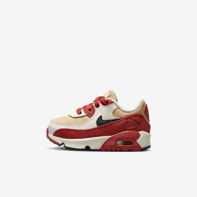 Shop Nike Air Max 90 Ltr Baby/toddler Shoes In Sesame,red Clay,sail,black