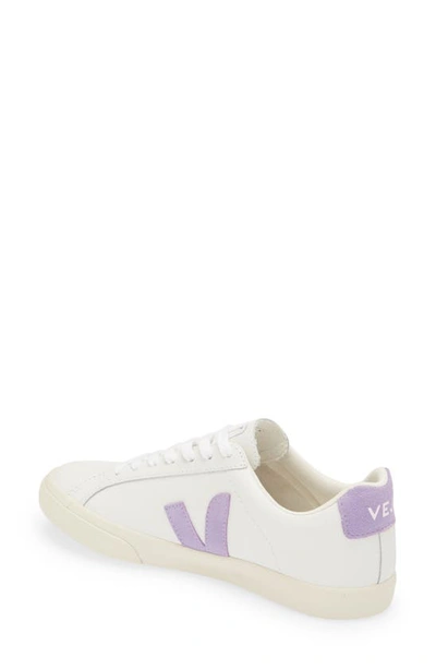 Shop Veja Esplar Logo Sneaker In Extra-white Lavander