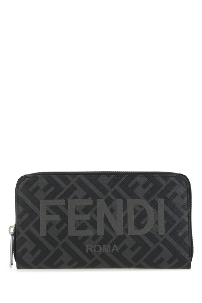Shop Fendi Printed Fabric Wallet  Printed  Uomo Tu