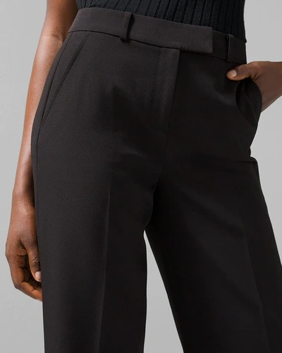 Shop White House Black Market Wide Leg Pants Trousers In Black