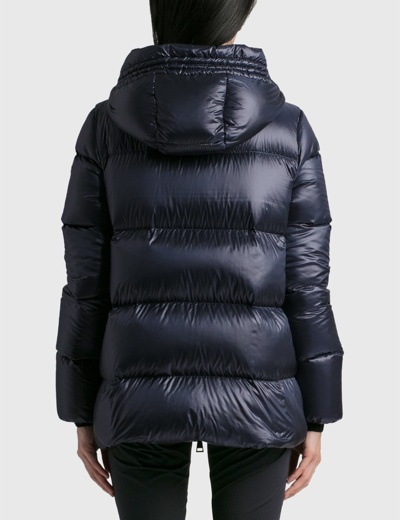 Shop Moncler Seritte Short Parka In Blue