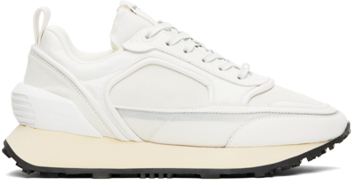 Shop Balmain White Racer Sneakers In 0fa Blanc
