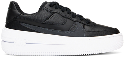Shop Nike Black Air Force 1 Plt.af.orm Sneakers In Black/anthracite-whi