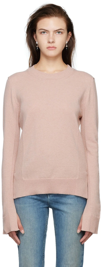 Shop Bite Studios Pink Detailed Sweater In Rose