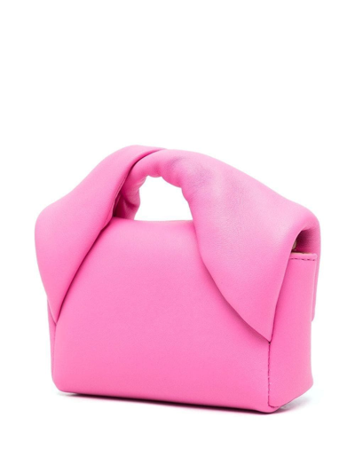 Shop Jw Anderson Twist-detail Crossbody Bag In Bubblegum