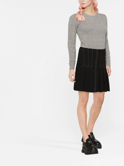Polo Ralph Lauren Grey Julianna Long Sleeve Pullover In Grey