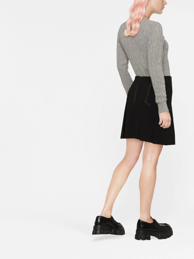 Shop Polo Ralph Lauren Cable-knit Cashmere Jumper In Grey