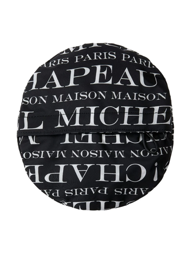 Maison Michel Jason All Over Michel Bucket Hat In Schwarz