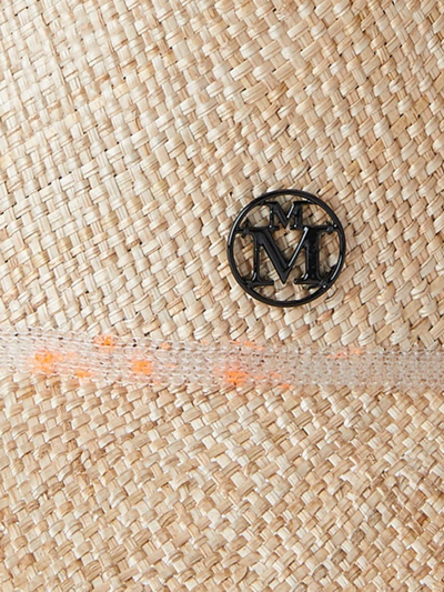 Maison Michel Arsene Raffia Cloche Hat In Nude