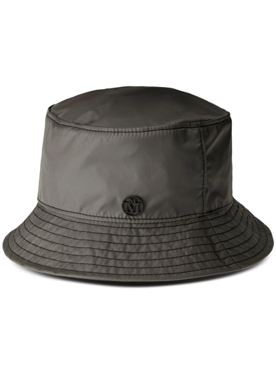 Shop Maison Michel Jason Foldable Bucket Hat In Grau