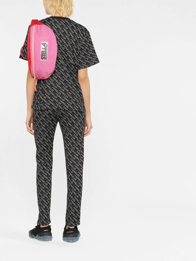 Moncler Logo-print Jersey Trousers In Schwarz