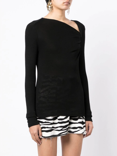 Isabel Marant Étoile Jeneth Knitted Top In Schwarz