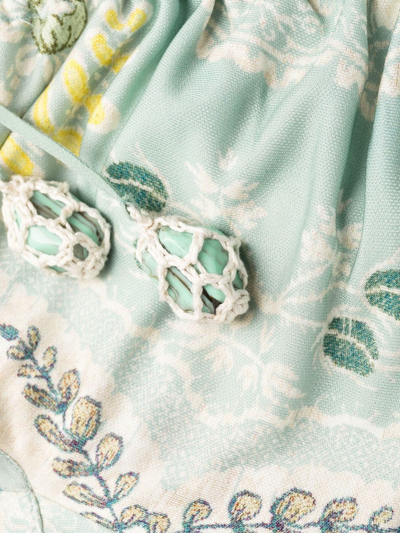 Shop Etro Paisley-print Floor-length Evening Gown In Blau