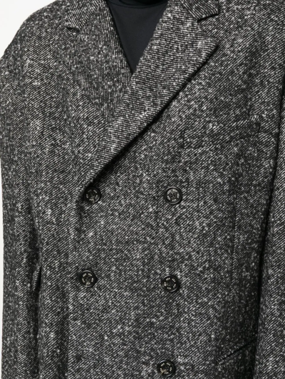 424 Black Orchid Double-breasted Coat In Schwarz