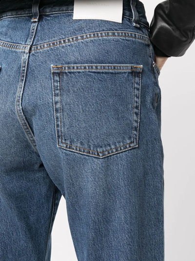 Loulou Studio High-rise Straight-leg Jeans In Blau