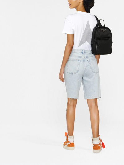 Golden Goose White T-shirt With Logo In Weiss