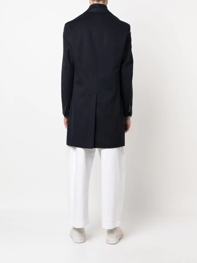 Corneliani Char Id Topcoat In Blau