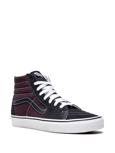 Vans Sk8-hi Panelled Sneakers In Blue