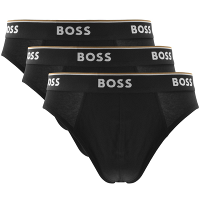 Hugo Boss Boss Underwear Triple Pack Briefs Black In Black