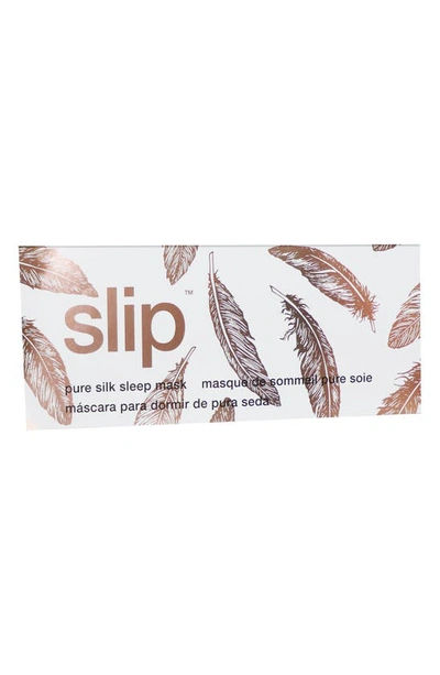 Shop Slip Pure Silk Sleep Mask In Feathers