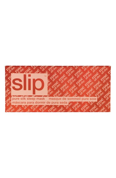 Shop Slip Pure Silk Sleep Mask In Rose All Day