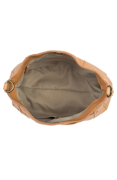 Shop American Leather Co. Austin Shoulder Bag In Cashew