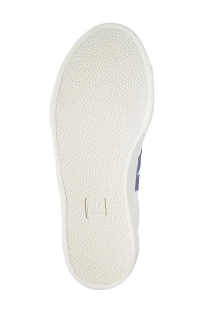 Shop Veja Esplar Logo Sneaker In Extra-white Cobalt