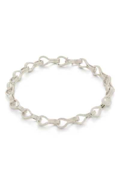 Shop Monica Vinader Infinity Chain Bracelet In Sterling Silver