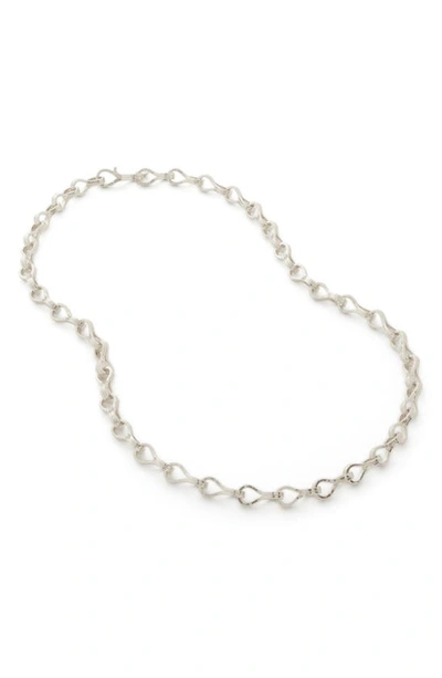 Shop Monica Vinader Infinity Chain Necklace In Sterling Silver