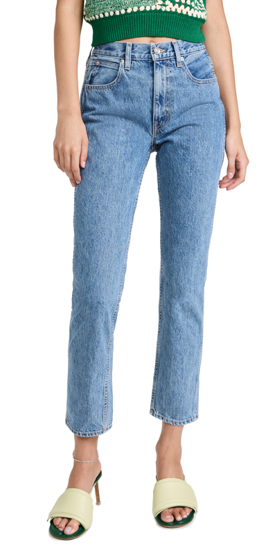 Shop Slvrlake Virginia Slim Jeans In Daydream