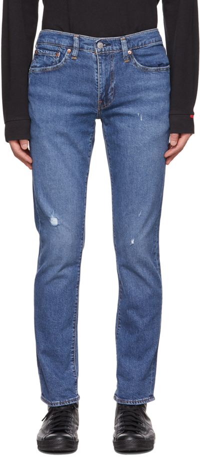 Shop Levi's Blue 511 Slim-fit Jeans In Z1954 Dark Indigo De