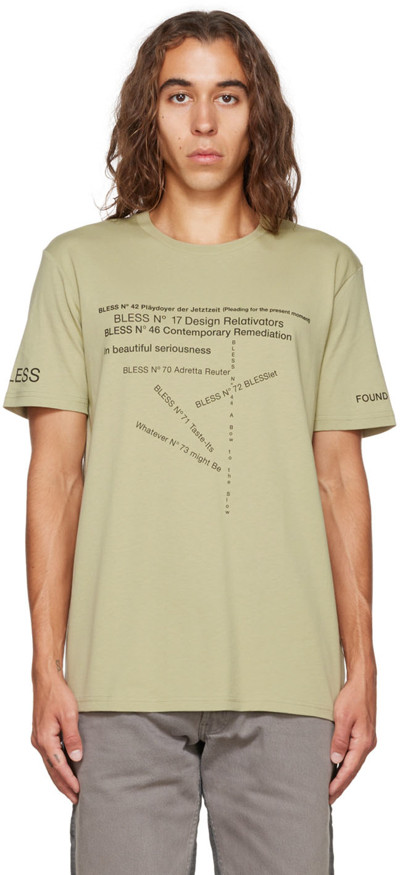 Shop Bless Green Multicollection Iii T-shirt In Sage
