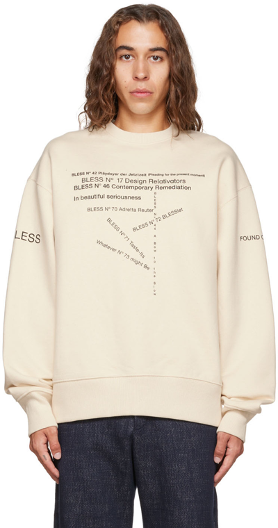 Shop Bless Beige Multicollection Iii Sweatshirt In Natural Raw