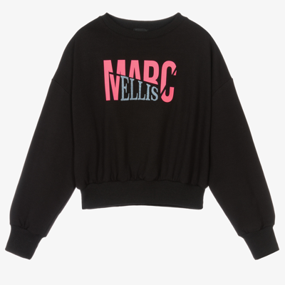 Shop Marc Ellis Girls Black & Pink Sweatshirt