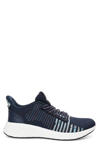 Shop Vance Co. Brewer Knit Athleisure Sneaker In Blue