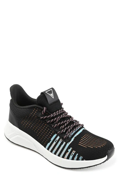 Shop Vance Co. Brewer Knit Athleisure Sneaker In Black