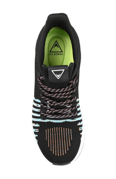Vance Co. Brewer Knit Athleisure Sneaker In Black