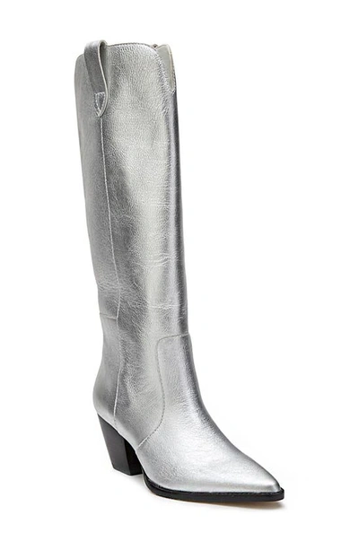 Shop Matisse Stella Western Boot In Silver