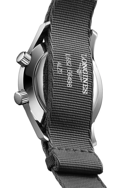 Shop Longines Legend Diver Automatic Strap Watch, 42mm In Grey