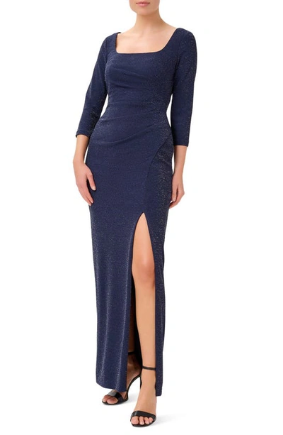 Adrianna papell ruched clearance jersey gown
