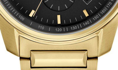 Shop Hugo Boss Trace Chronograph Bracelet Watch, 44mm In Black