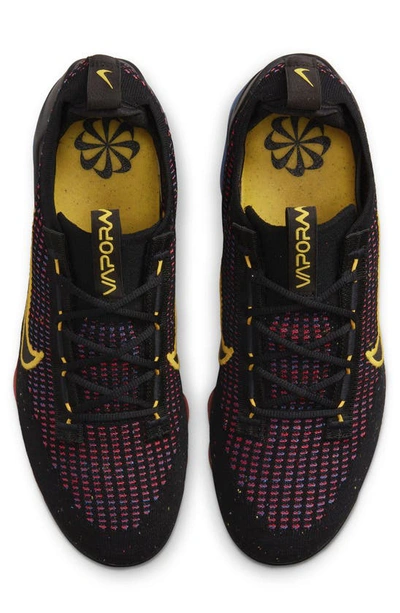Shop Nike Air Vapormax 2021 Fk Se Sneaker In Black/ Gold/ Photo Blue