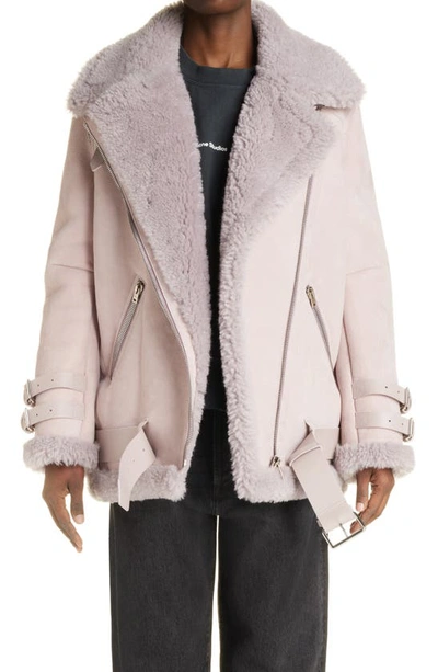 All saints top pink suede jacket