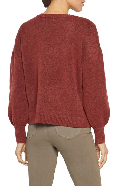 Shop Nydj V-neck Sweater In Husk
