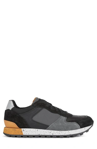 Shop Geox Potente 3 Sneaker In Black/ Anthracite