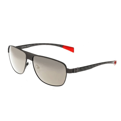 Shop Breed Hardwell Titanium Sunglasses In Gun Metal / Gunmetal / Spring
