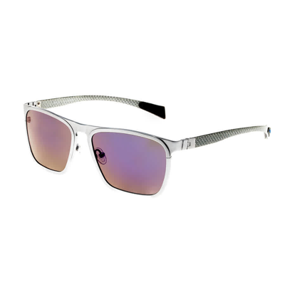 Shop Breed Capricorn Titanium Sunglasses In Silver / Spring