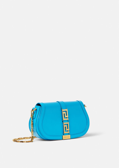 Shop Versace Greca Goddess Shoulder Bag, Female, Dv Blue, One Size