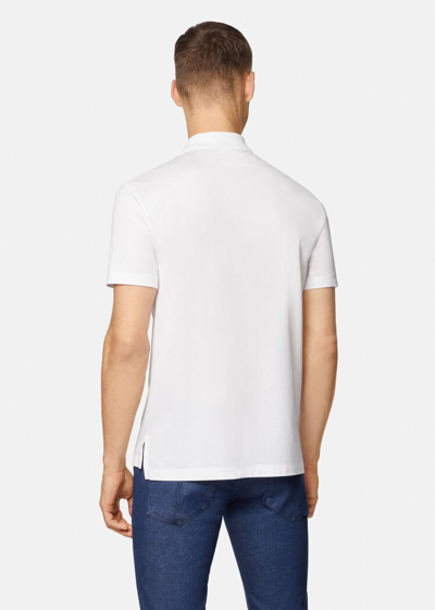 Shop Versace Medusa Polo Shirt, Male, White+print, Xs