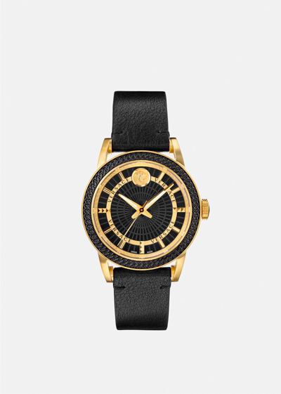 Shop Versace Code Watch In Black